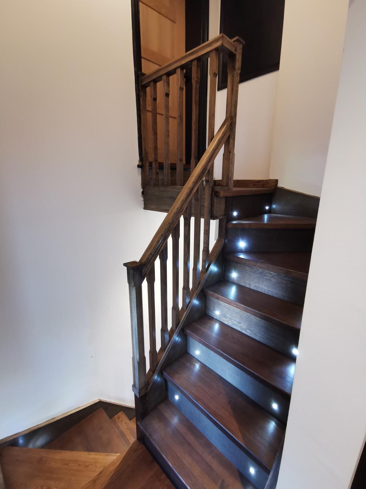 Double winder staircase renovation in Sheffield